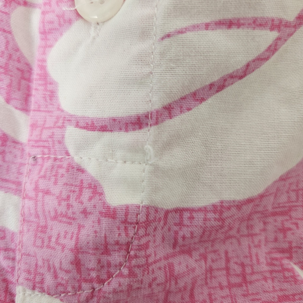 PJ Salvage Women's Small Lounge Pants Pink Tropical Cotton Lightweight Pajama - Picture 13 of 16